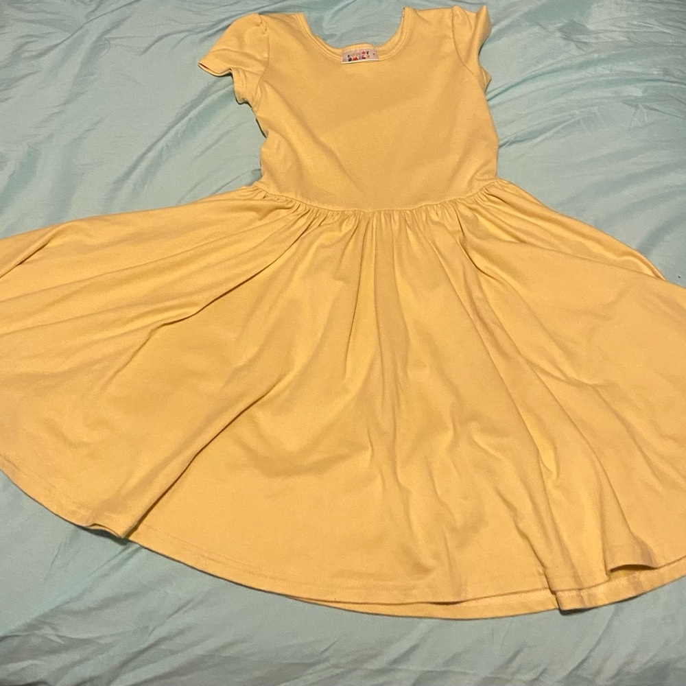 Charming Yellow Kids Dress